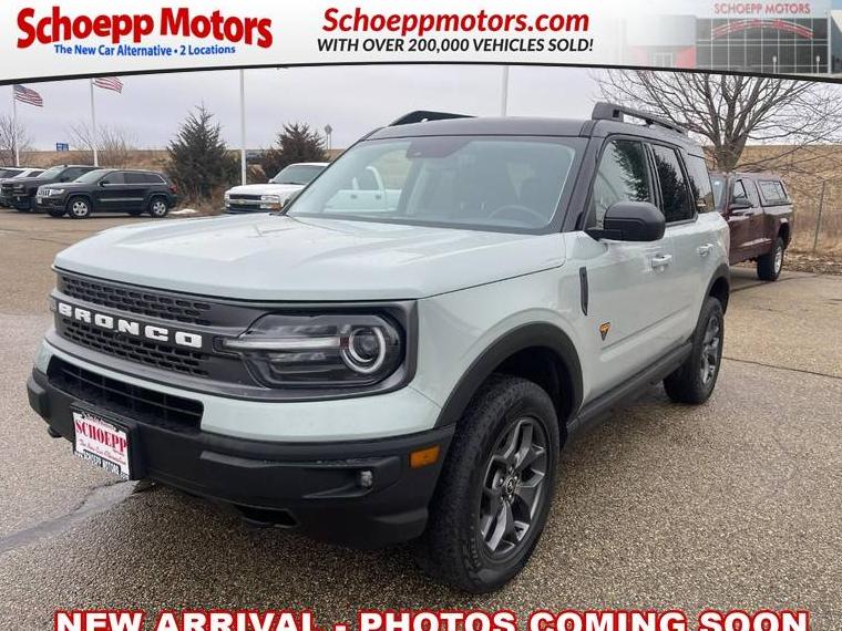 FORD BRONCO SPORT 2022 3FMCR9D99NRD27922 image